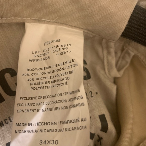 Mens Dickies Khakis Comfort Waist Pants Desert Sand Relaxed Taper 34x30 - Picture 3 of 7